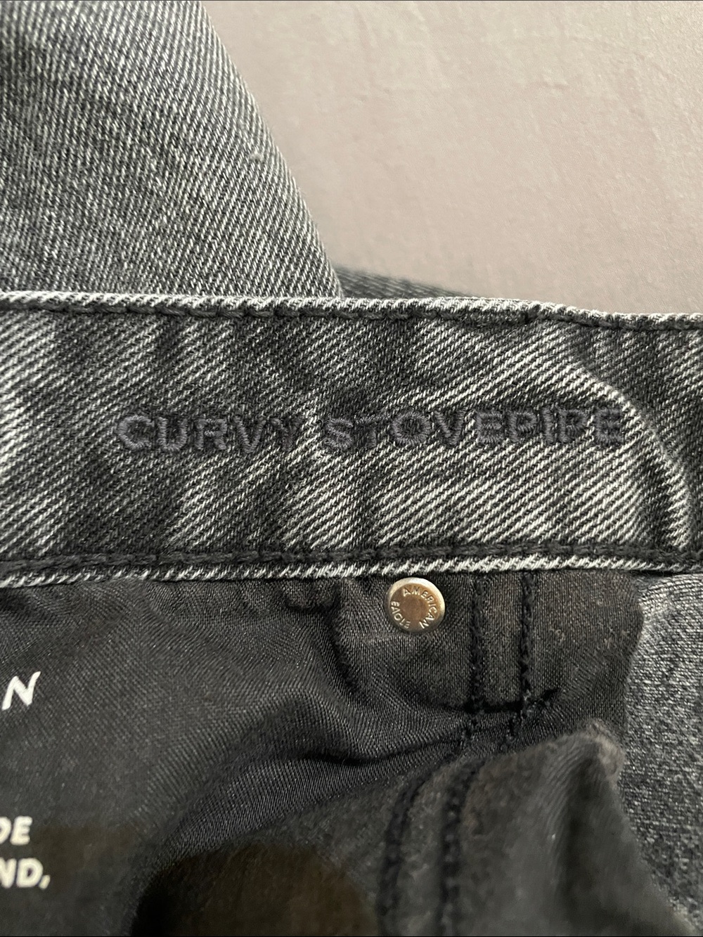 High-Waist Black Gray Women’s Jeans - Picture 7 of 8